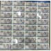NEW ZEALAND 1990 . TEN 10 DOLLARS BANKNOTES . SHEET OF 32